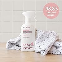Vista 4 de ATTITUDE Removedor de manchas para ropa para bebés, ingredientes a base de plantas y minerales, productos para el hogar veganos y libres