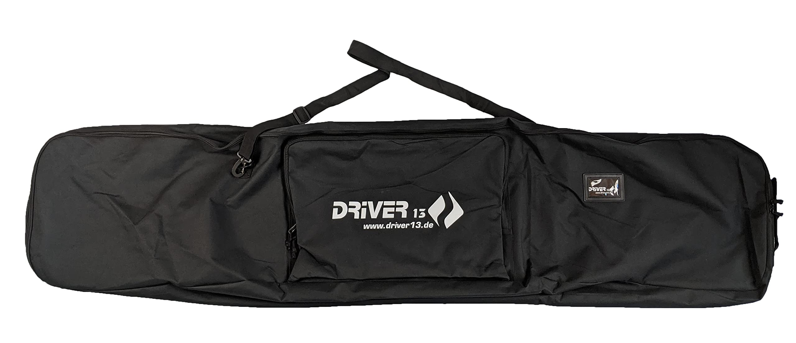 Driver13 Snowboardtasche Snowboardbag 178 cm, Boardbag für Transport und Aufbewahrung, Reißverschluss, schwarz