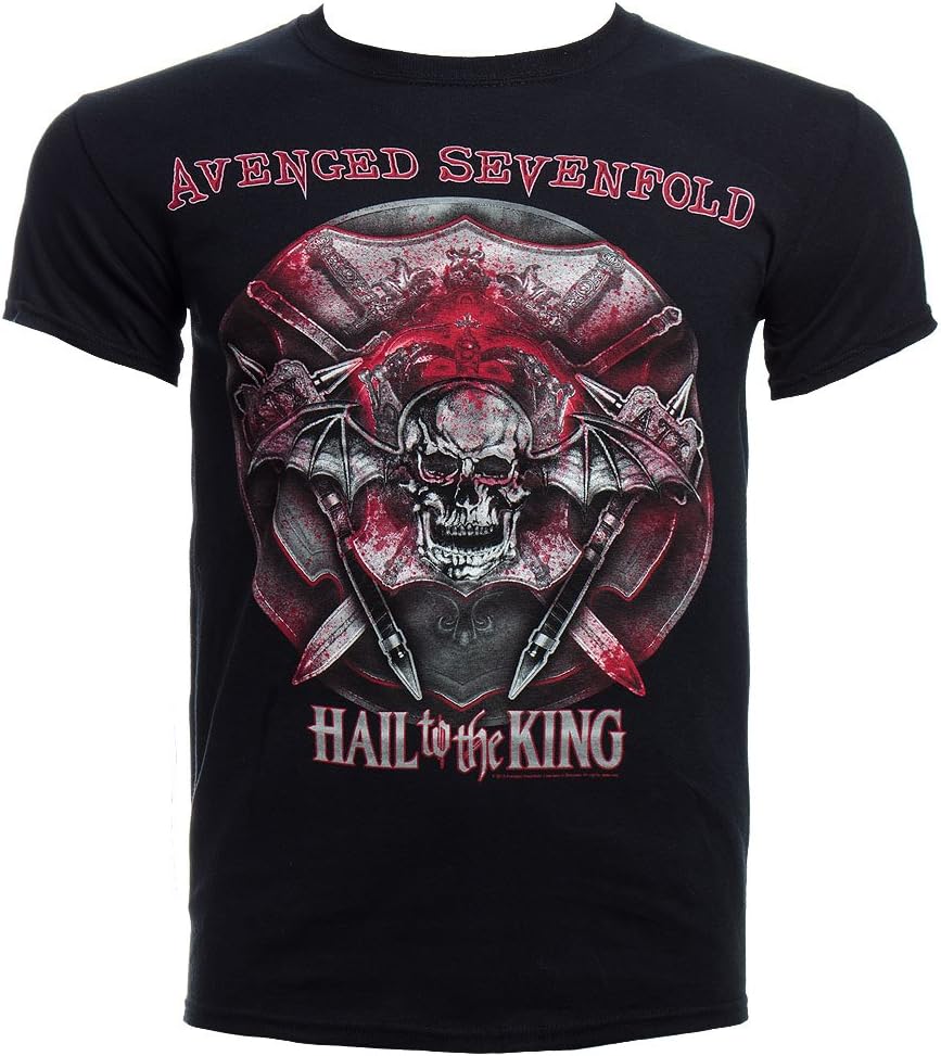 Bravado Adult Avenged Sevenfold "Hail To The King" Black Slim Fit T-Shirt (Medium)