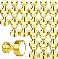 Vista 14 de Paquete de 24 Imanes de Chinchetas de Empuje Coloridos 6 Colores Surtidos Imán de Oficina para Pizarra Blanca Pequeñas Chinchetas Magnéticas