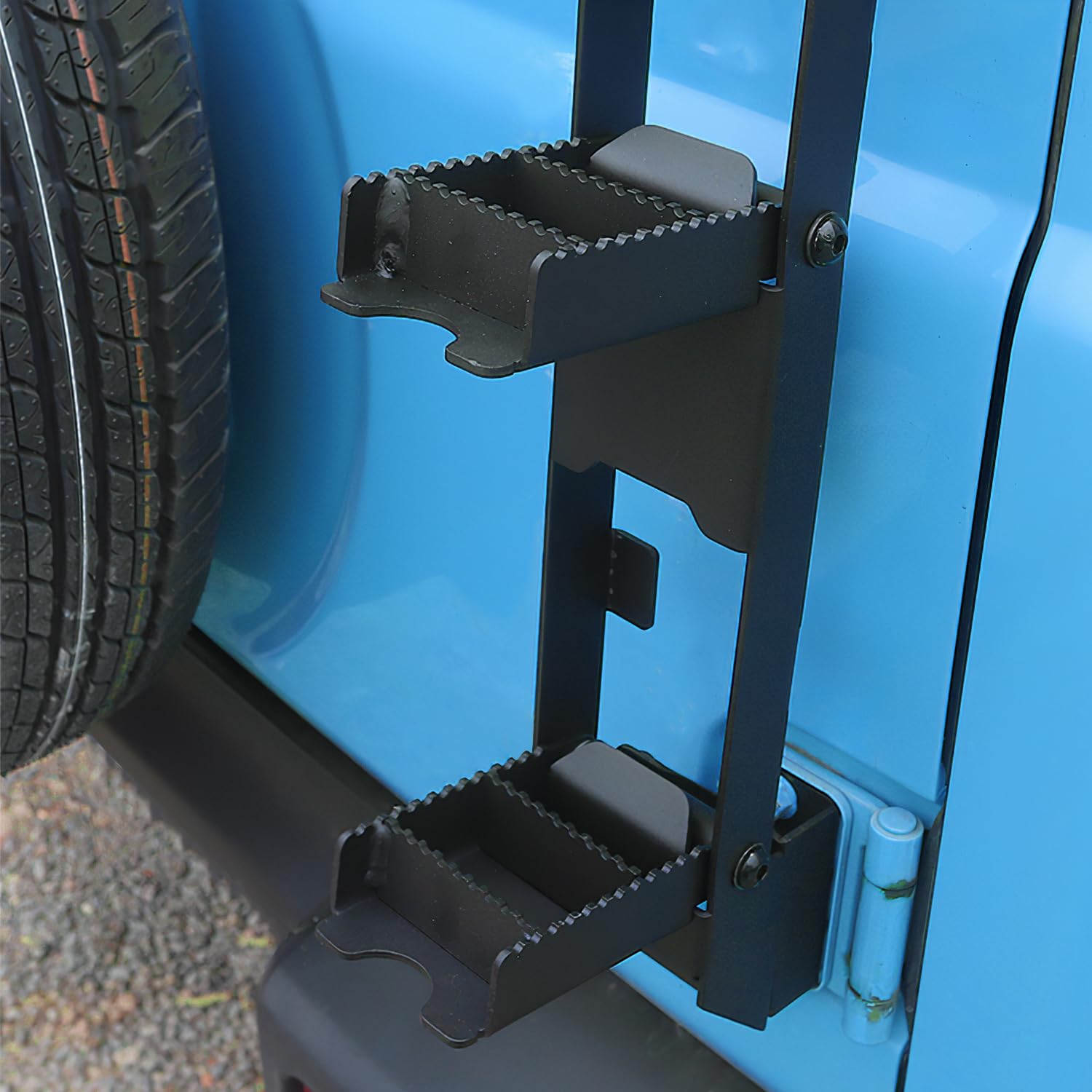 Archaic Échelle de hayon pour Suzuki Jimny Sierra JB64 JB74 2019-2024,Échelle de Queue échelle de Cross-Country pour Jimny,pédale d'escalade Pliable