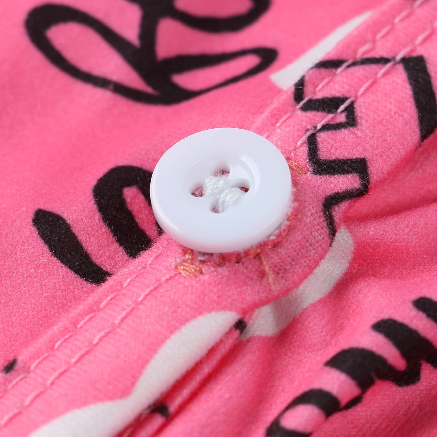 Piacakece Women's Sexy V-Neck Button Romper Long Sleeve Printed One-Piece Shorts Jumpsuit Valentines Outfit - Image 5