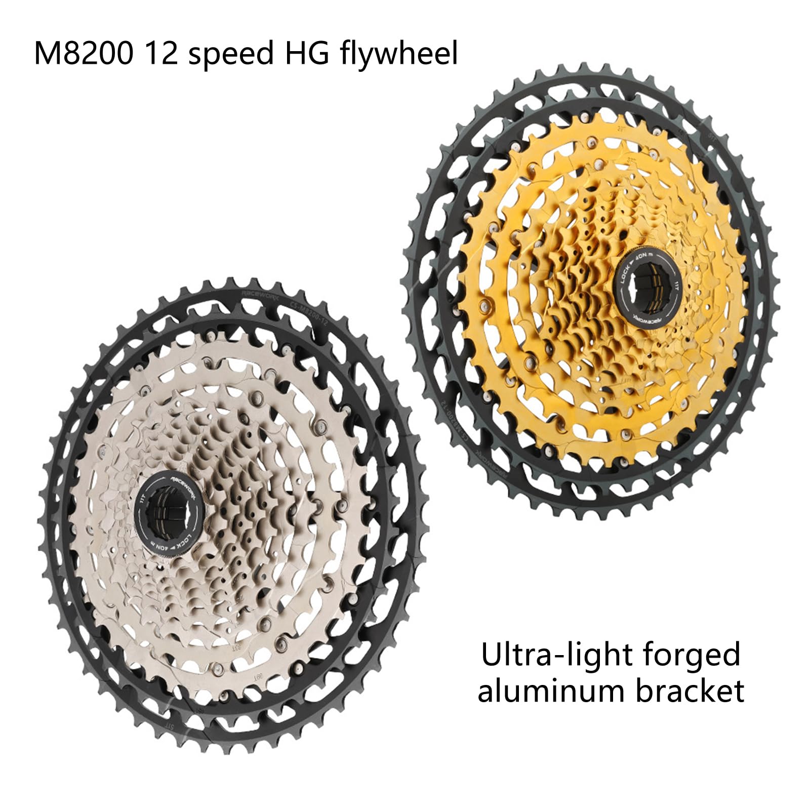 Rennräder 12-Gang Kassetten Ersatz Hohlkettenrad Fahrräder Kassetten Schwungrad für Mountainbike Rennrad Mountainbike Schwungrad