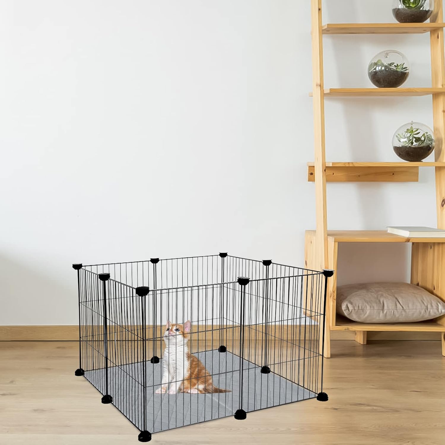 BINGPET Cat Bed Mat- Pack of 4 Soft Fleece Cat Sleeping Pad, Anti-Slip Pet Cat Crate Pad, Machine Washable Pad Mats for Kitten and Small Dogs : Pet Supplies