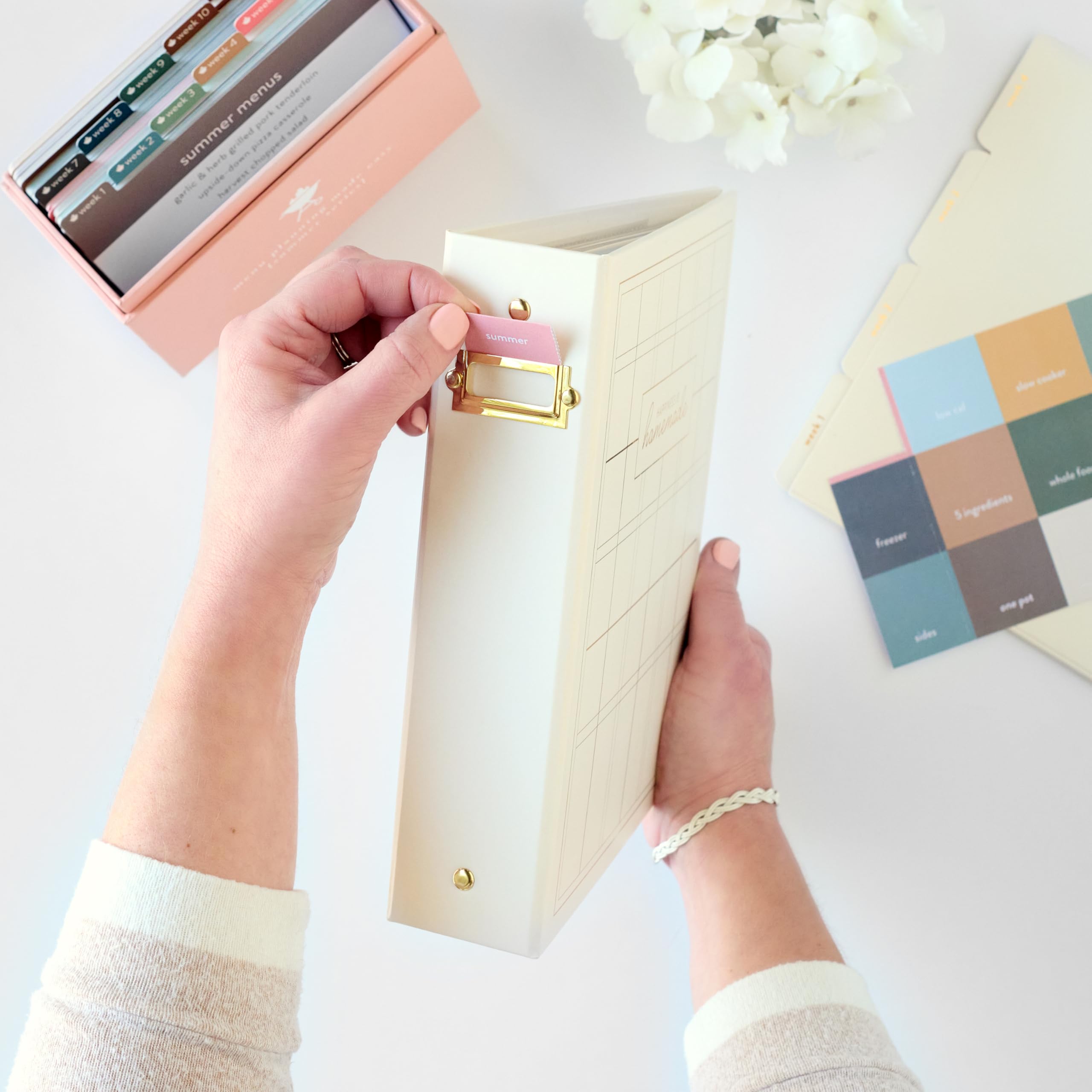 Amazon.com: PPP Recipe Card Binder | 3 Ring Binder | Recipe Organizer with  52 Dual Pocket Sleeves That Holds 104 Recipe Cards | 12 Double-Sided Tabs |  Kitchen Conversion Chart