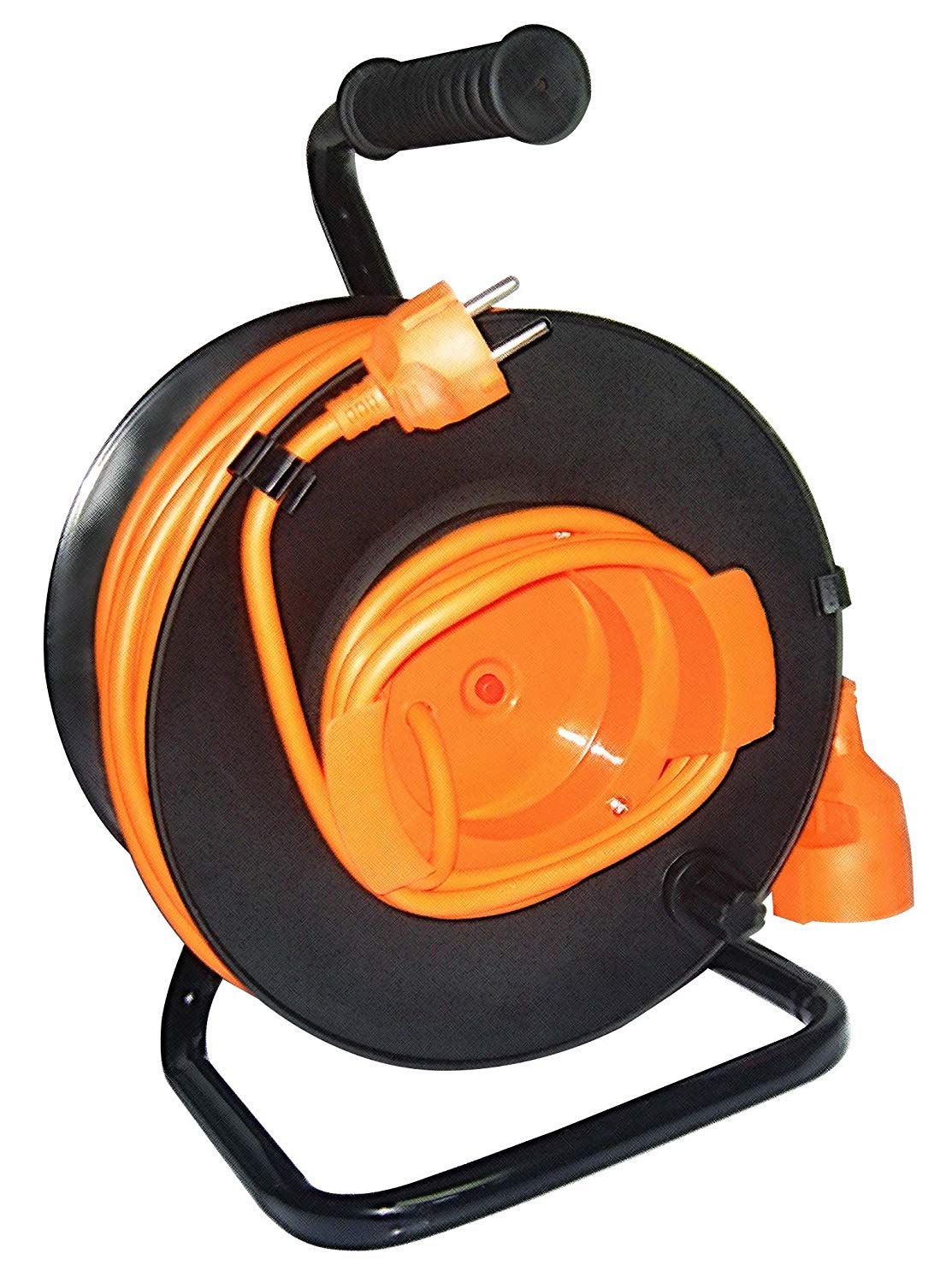 Carrete eléctrico de jardín de 25 m. Sección del cable: 3 x 1,5 mm.
