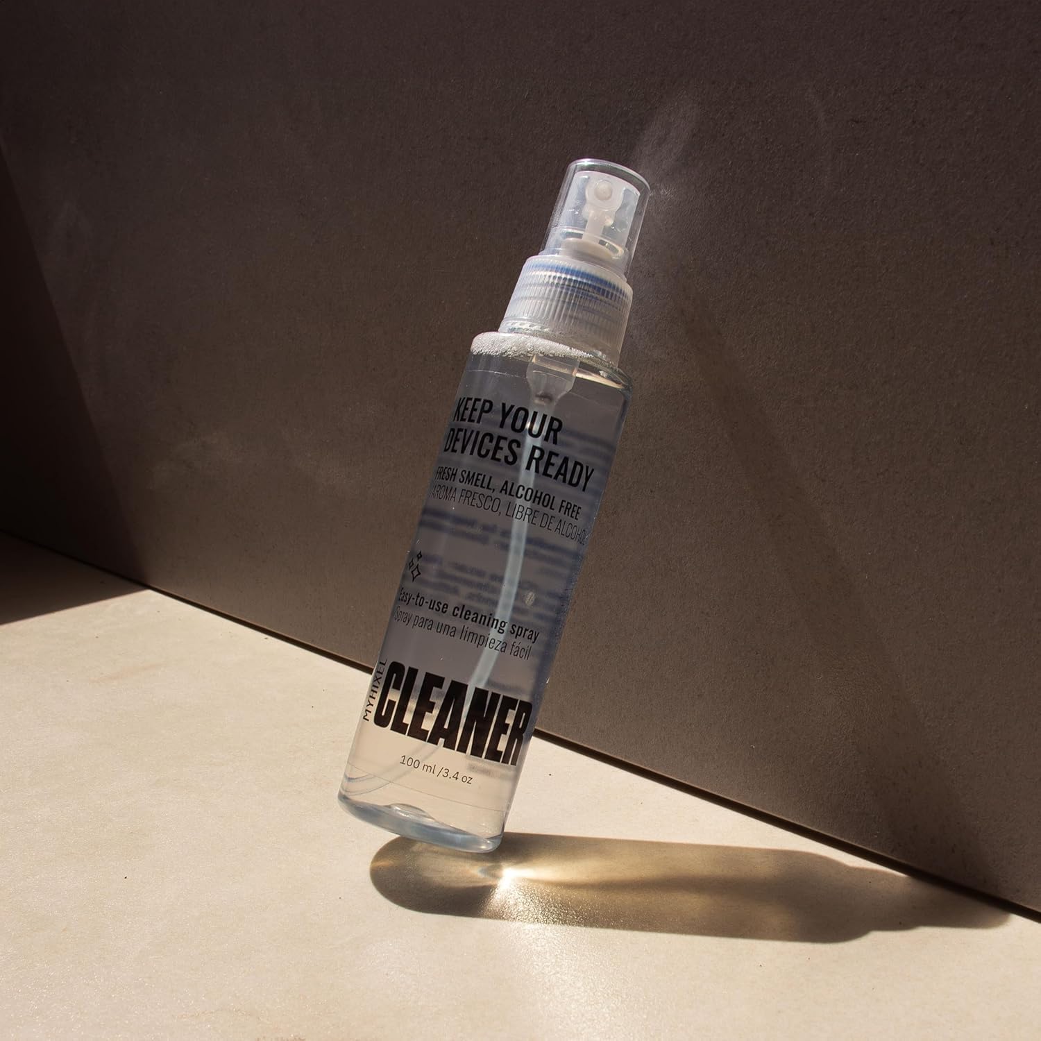 MYHIXEL Spray Pulente senza Alcol, 100 ml – Disinfettante per Sex Toys, Detergente Igienizzante per Dispositivi Intimi, Sicuro, Delicato, Prodotto in Spagna, Compatibile con Tutti i Materiali