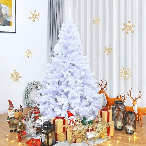 Miniatura 10 de BestComfort Árbol de Navidad artificial de 6 pies, 7.5 pies9 pies, árbol completo de abeto con bisagras sin luz con 100013462132 puntas de rama y