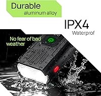 Vista 9 de Luces inteligentes para bicicleta delanteras y traseras, kit R15, recargable por USB C con detección automática de frenos, 500 lúmenes impermeable