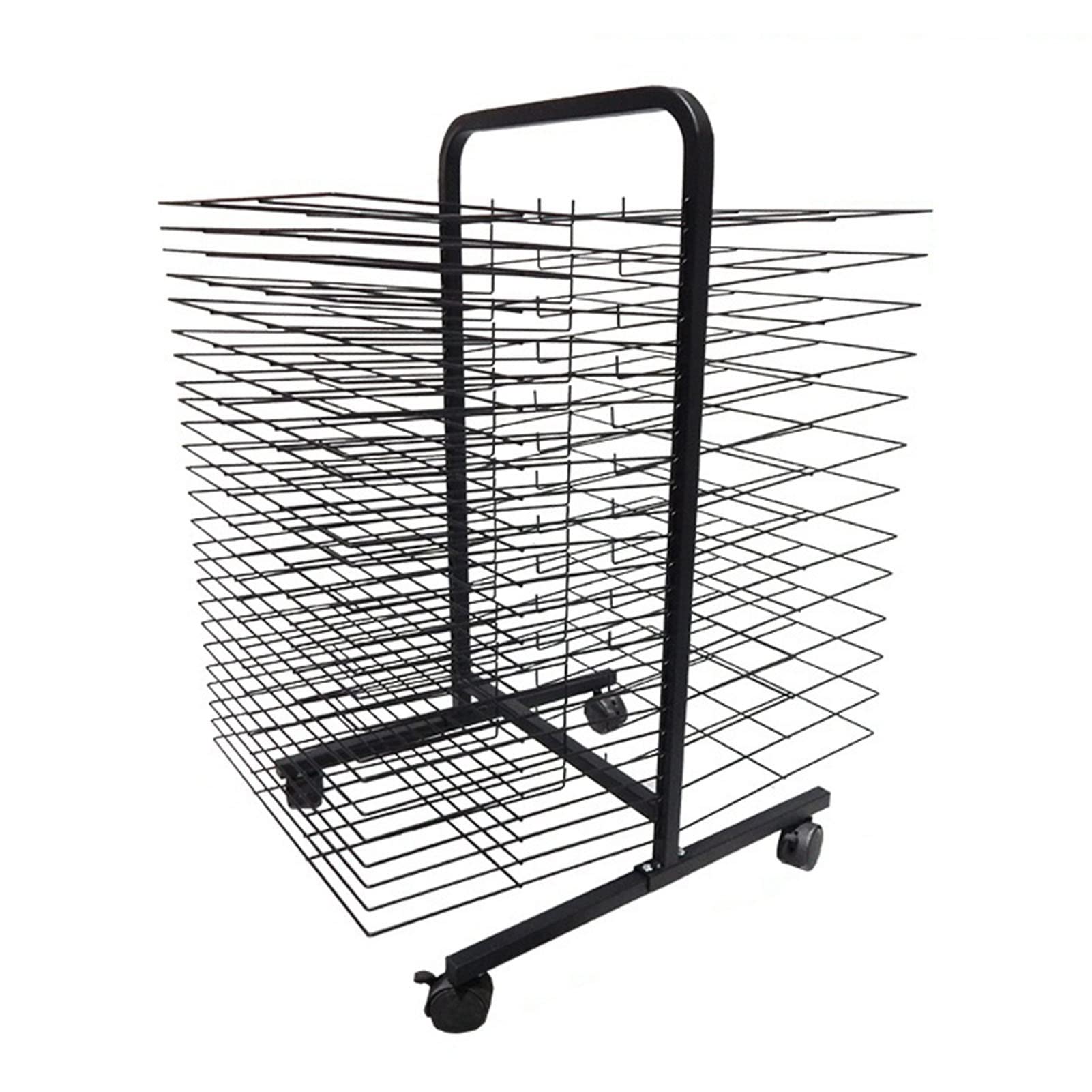 Aioneer Drying Racks,7 Sizes Mobile Art Drying Rack on Wheels, Classroom Studio Home Metal Artwork Storage Display Rack with Shelves for Kids, Artists, Art Organizer Drying Rack/,38 Shelves