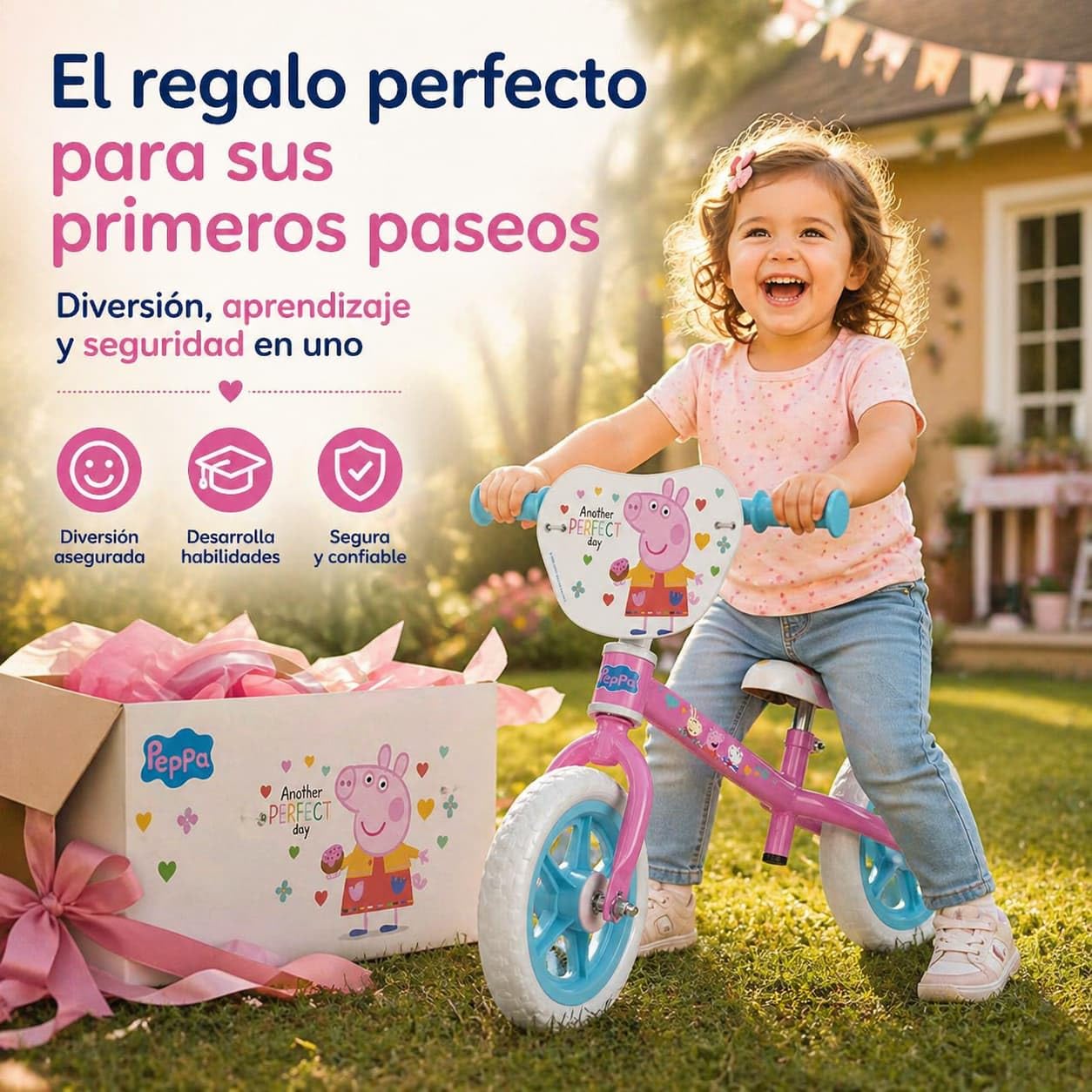 Rider Bike 10" Peppa Pig Rosa
