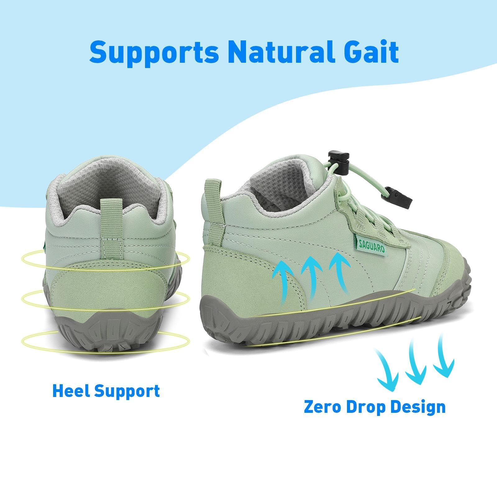 SAGUARO Bambini Scarpe a Piedi Nudi Scarpe da Trail Running Barefoot Minimaliste Sneakers Leggere Respirabile Gr.26-36