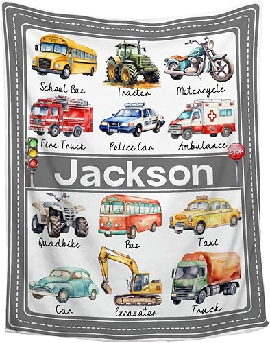 Manta de camión Regalo para los amantes de los autos de camiones para niños y niñas Manta de franela de transporte ultrasuave para todas las