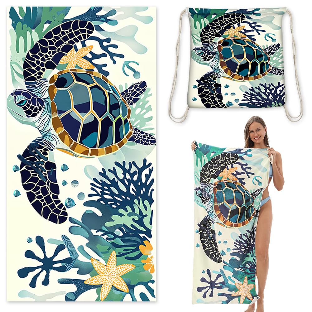 Mifklmv B Microfiber Each Towel Sand Free Absorbent Extra Large Travel Towels For Adults Kids Microfibre Towels For Adults With Drawstring Ag 2In1 Lightweight Each Towel For Swimming Yoga Camping Gym
