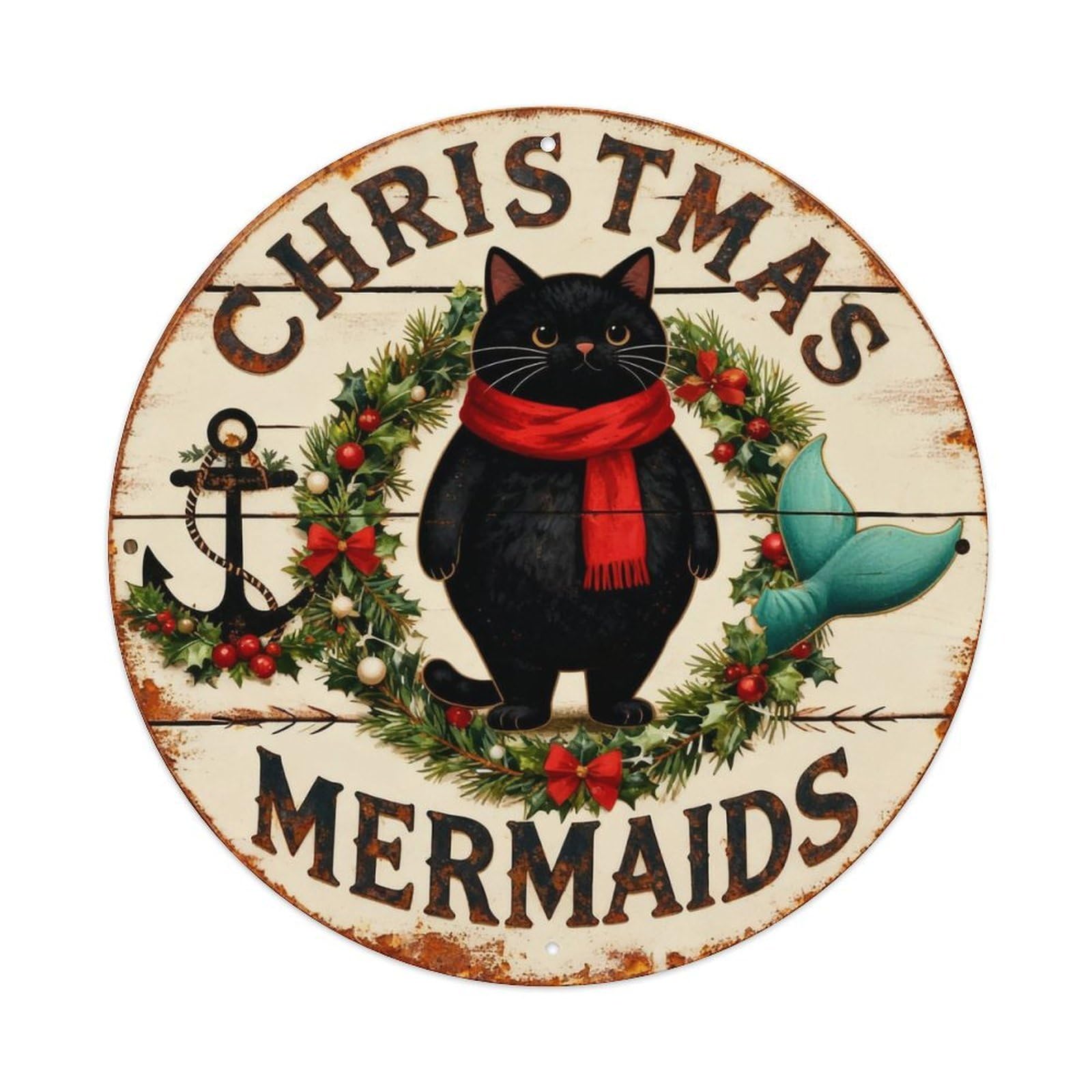 Christmas Sign Metal Tin Sign Plaque