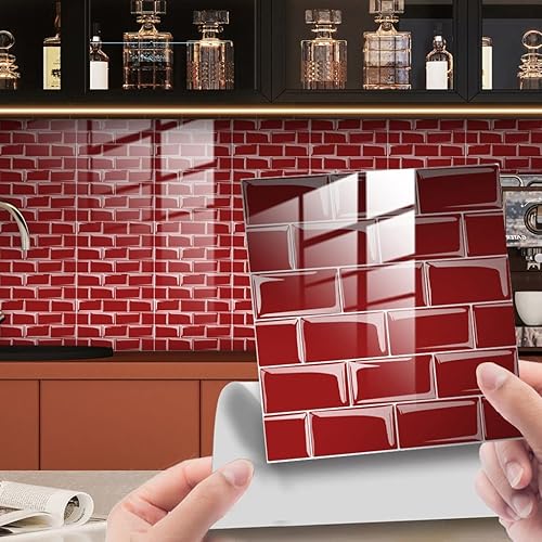 Adhesivos de azulejos para despegar y pegar, adhesivos para azulejos de pared, autoadhesivos, impermeables, papel tapiz adhesivo para despegar y