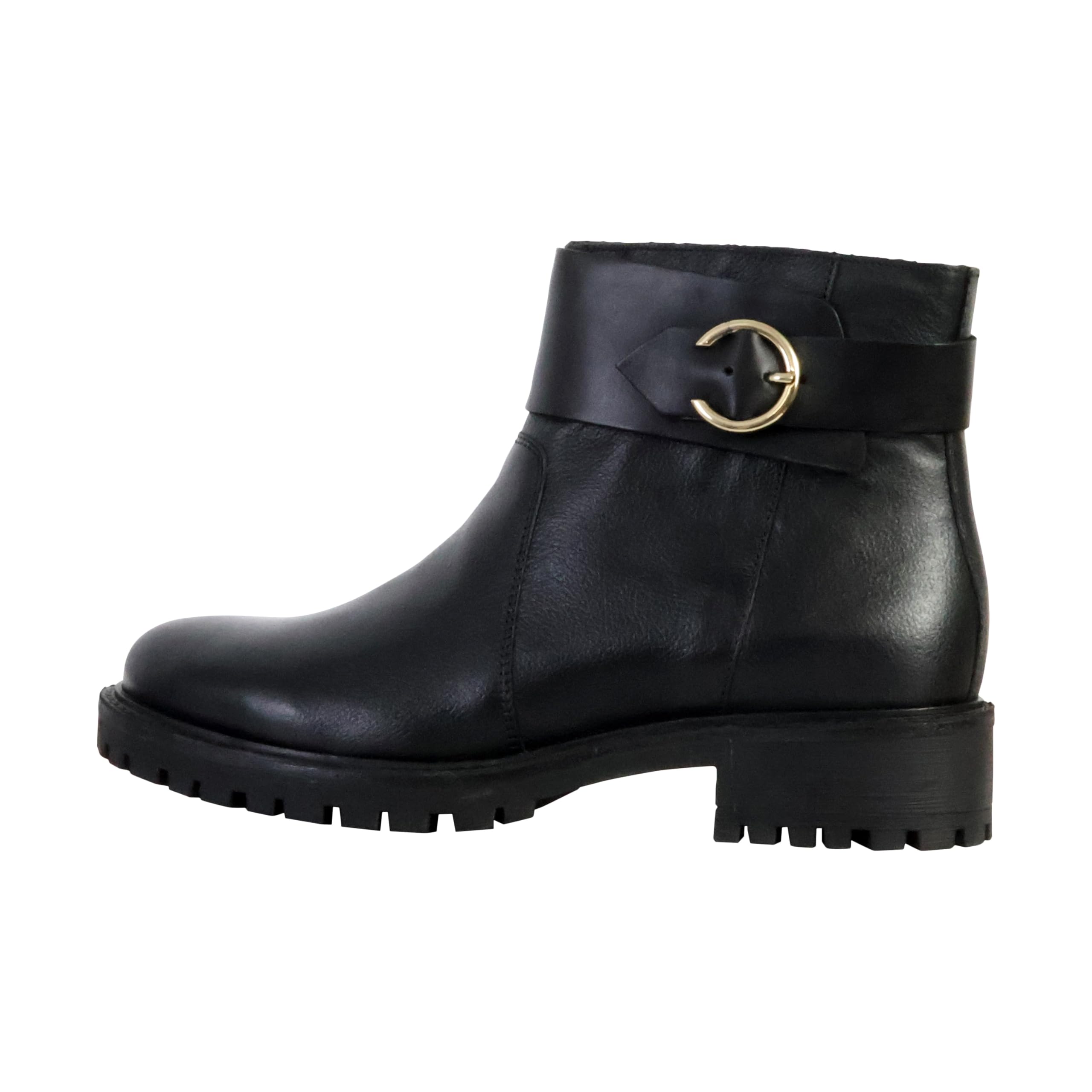 Geox Women's D Hoara BAnkle Boot, black, 4 UK