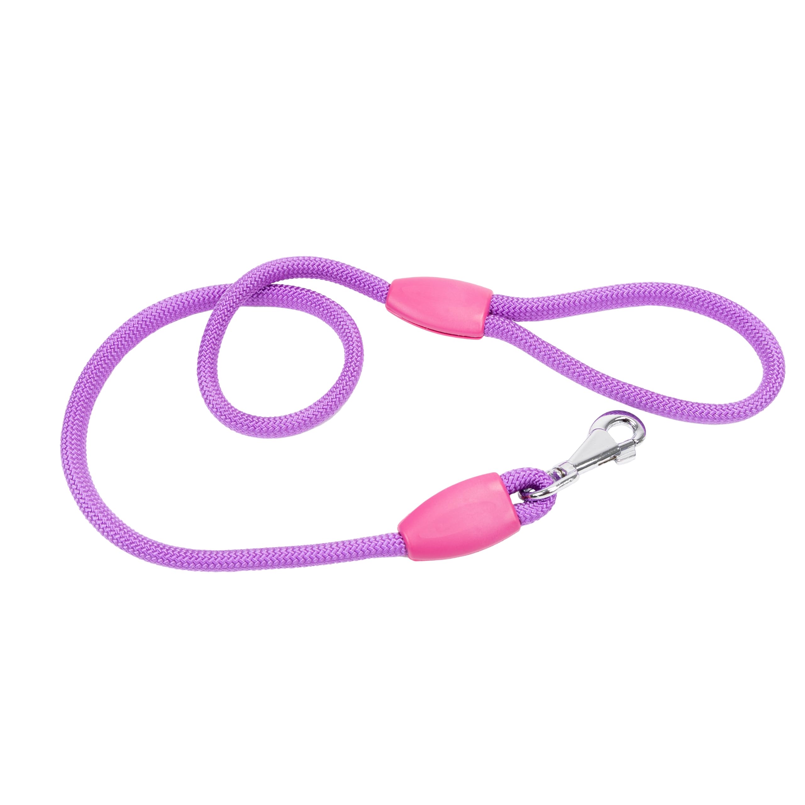 Ferplast SPORT Dog Lead, Nylon Cord with Metal Snap Hook, Handle for Safe Control Length 120 cm, Thickness 13 mm, Purple
