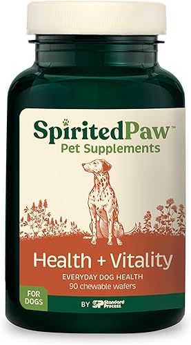 Spirited Paw Salud + Vitalidad - Salud de las articulaciones y apoyo del sistema inmunológico - Apoyo saludable para el corazón y el pelaje -