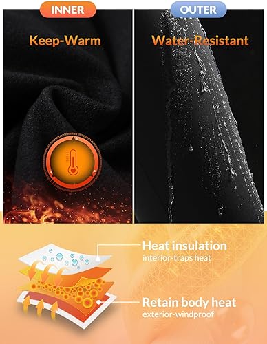 Miniatura 2 de baleaf Winter Clothing Women Leggings Fleece Lined Tights Thermal Warm Thick Cold Weather Gear 1 Pockets