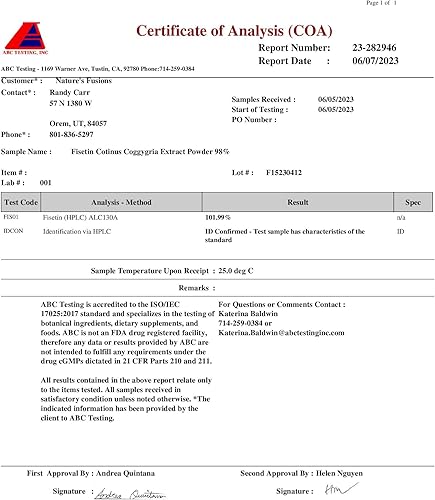 Miniatura 3 de Nutri Fisetin 500 mg 60 unidades - Dosis clínica - Suplementos de fisetina - Potente activador senolítico, antioxidante, soporte para el corazón y