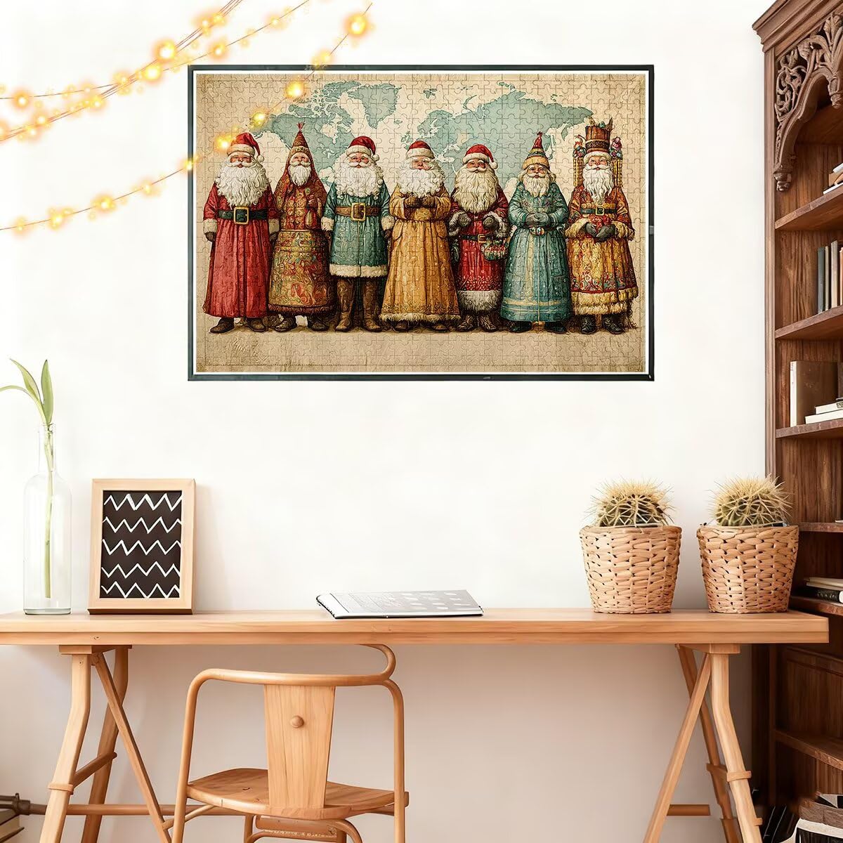 Puzzle 5000 sztuk Vintage Puzzle Boże Narodzenie Wymiary 156 x 105 cm Puzzle dla Dorosłych Kreatywna Rozrywka, Śmieszne Klasyczne Puzzle Zabawki Edukacyjne Oryginalne Prezenty Dla Kobiet E-55