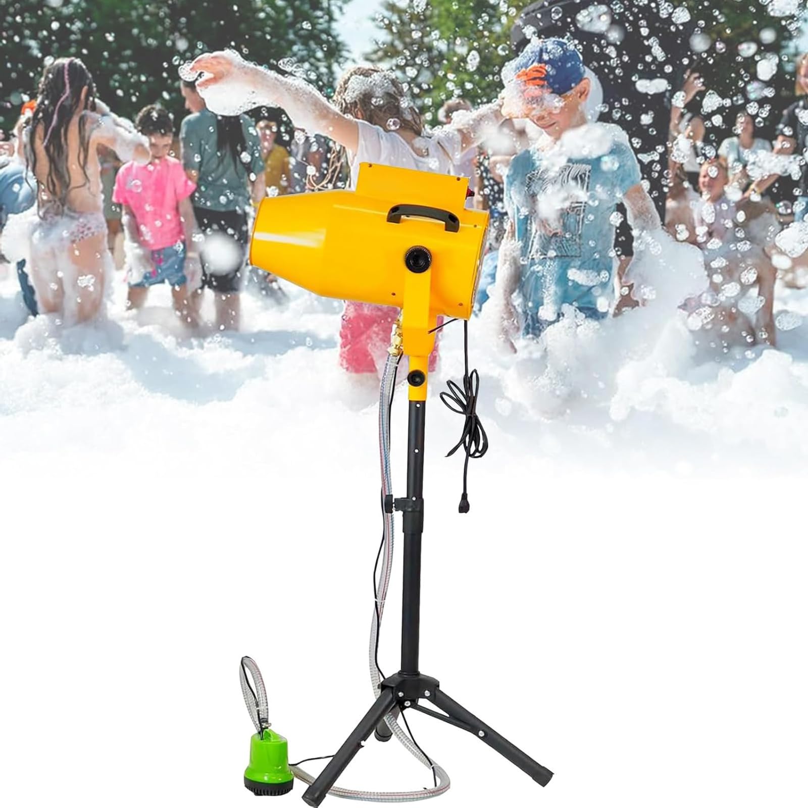 NHDVDVAV Foam Machine,1000W Outdoor Bubble Maker for Celebrations & Party