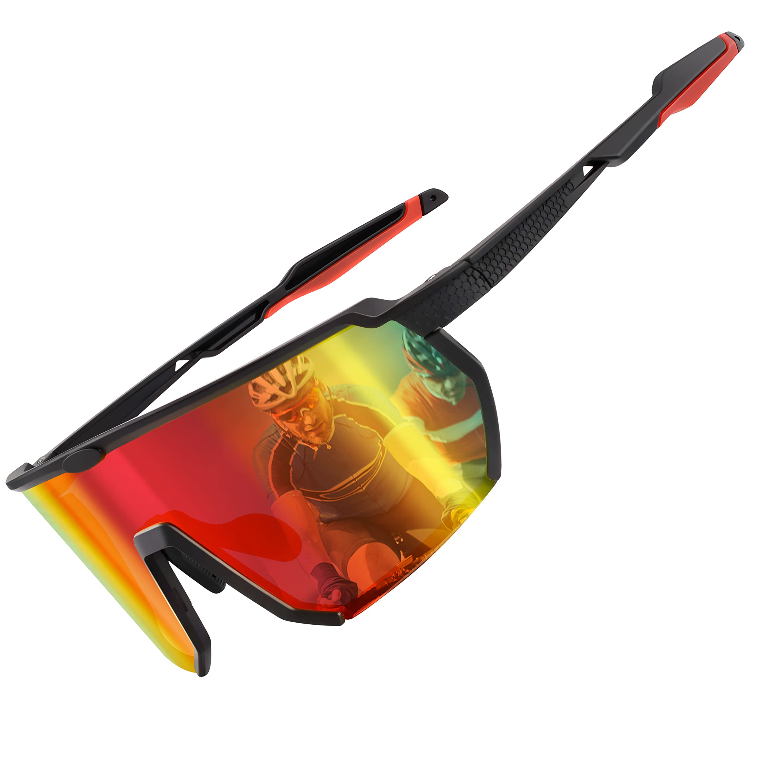 PeekacoSports Cycling Sunglasses, Baseball Glasses for Men Women, Mountain Bike Goggles MTB Riding Bicycle Eyewear