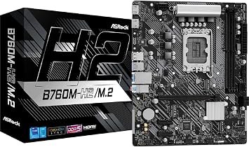 Asrock B760M-H2/M.2, Intel B760, 1700, Micro ATX, 2 DDR5, 2 HDMI, 2.5G LAN, PCIe4, 2X M.2