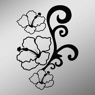 Hibiscus Decal White Pack