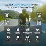 CC600 Color Screen Bike/Cycling Computer Wireless, Cycling Computer Route Navigation with Re-Route Planing, WiFi & Bluetooth, Fast 5s GPS Positioning, Free Indoor Training - 3