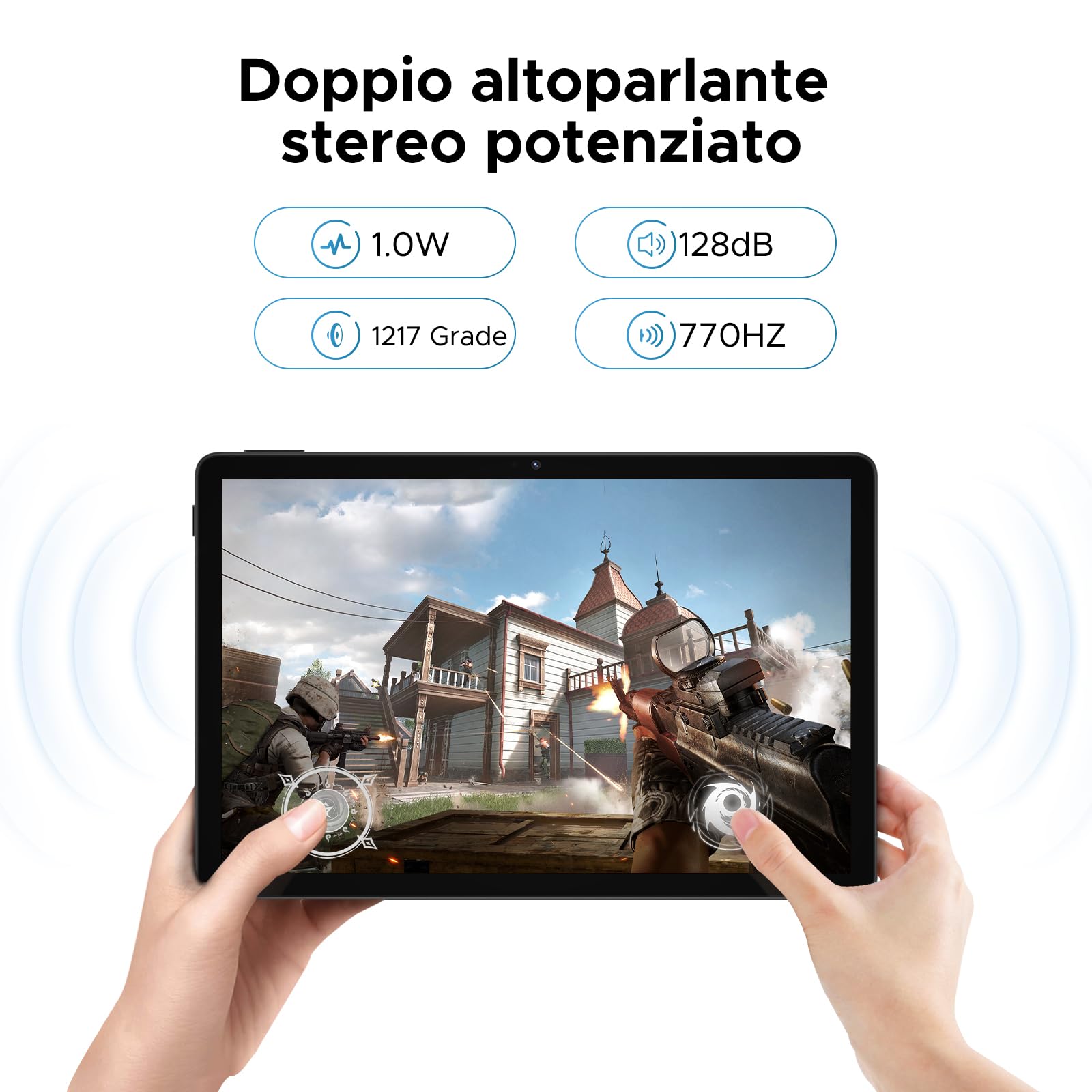 DOOGEE U11 Android 16 Tablet 11 Pollici, 16GB+128GB/2TB TF Tablet con Tastiera, 90Hz, 8580mAh, 7.9mm Thin, Unisoc T7200 Octa Core/13MP/Widevine L1/Face ID, Tablets con Penna & Mouse & Case - Blu - Vista 8