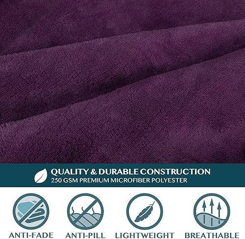 Miniatura 152 de PAVILIA Manta con mangas para adultos, mujeres y hombres, manta suave y cálida de forro polar, manta de regalo Negro -,Marrón,Burrito Beige,Carbón