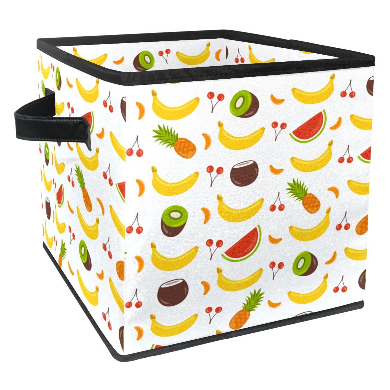 Organiseur pliable en tissu avec poignées pour vêtements et jouets