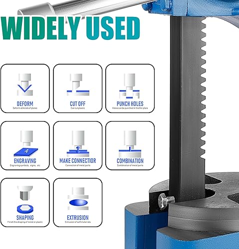 Miniatura 4 de Prensa manual de eje de 2 toneladas, prensa de eje resistente, con altura máxima de 8.5 pulgadas, herramienta de prensa de eje de metal, para