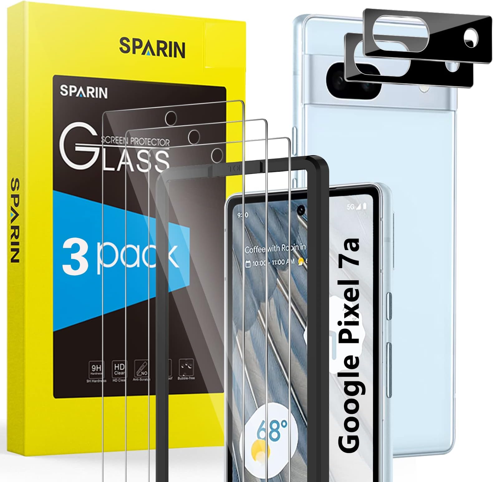 Google Pixel 7 Pro Panzer Schutz Glas, [2 Stück] Hohe Qualität