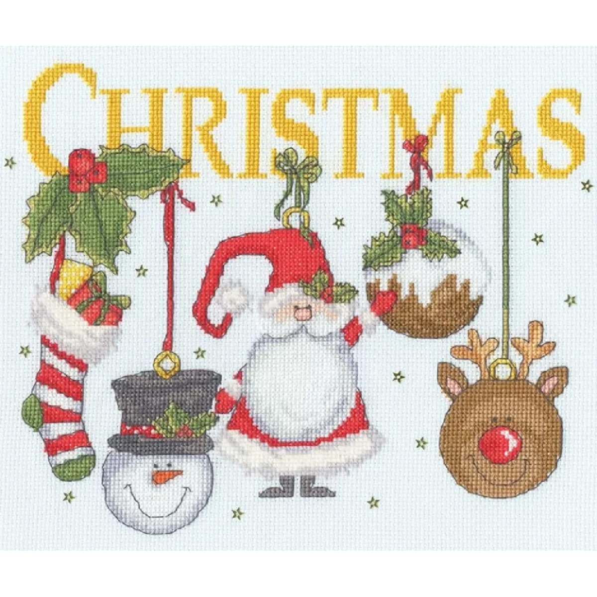 Bothy Threads Multi Counted Cross Stitch Kit - It Must Be Christmas