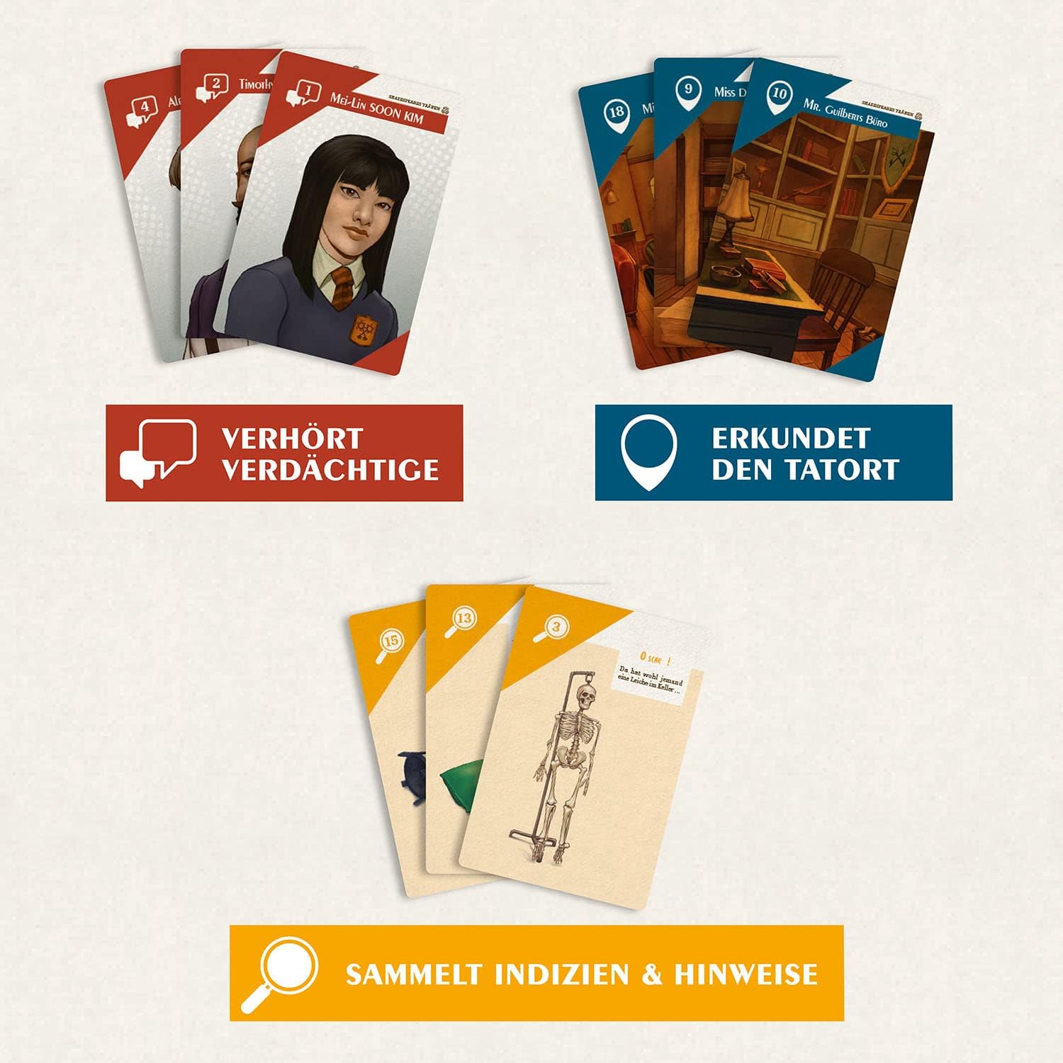 Kosmos 683634 Suspects Shakespeare's Tears, The Detective Game, Crime Game, Board Game as Crime for Investigating, Solve Murder Case from 12 Years for 1-5 People