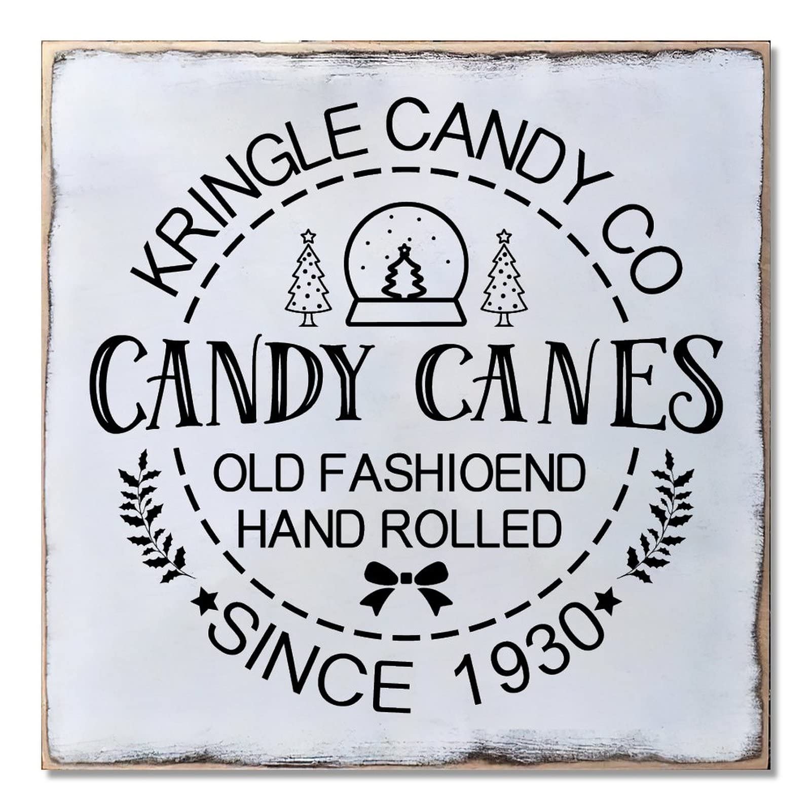 Panneau de Noël Kringle Candy Co : solution déco extérieure anti-fadeur