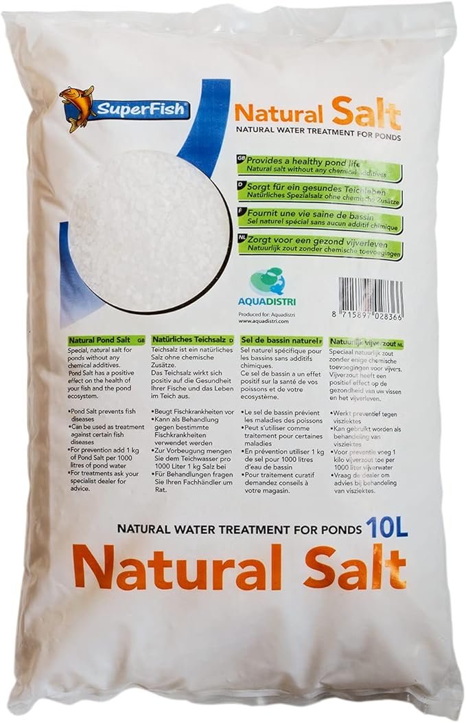 Image Superfish Pond Natural Salt 10L Koi Fish Garden Pond Treatment Image Superfish Pond Natural Salt 10L Koi Fish Garden Pond Treatment