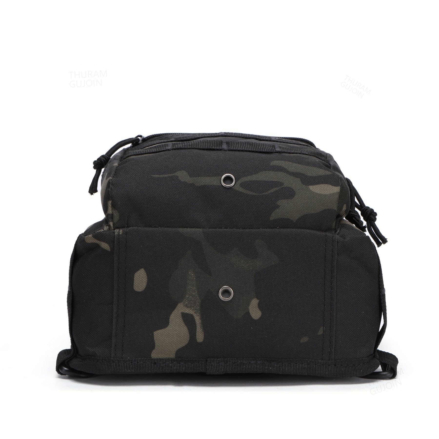 Mochila Táctica Bandolera Hombre, Bolso Militar Sling para Outdoor, Senderismo, Deporte y Uso Diario (Negro camuflaje)