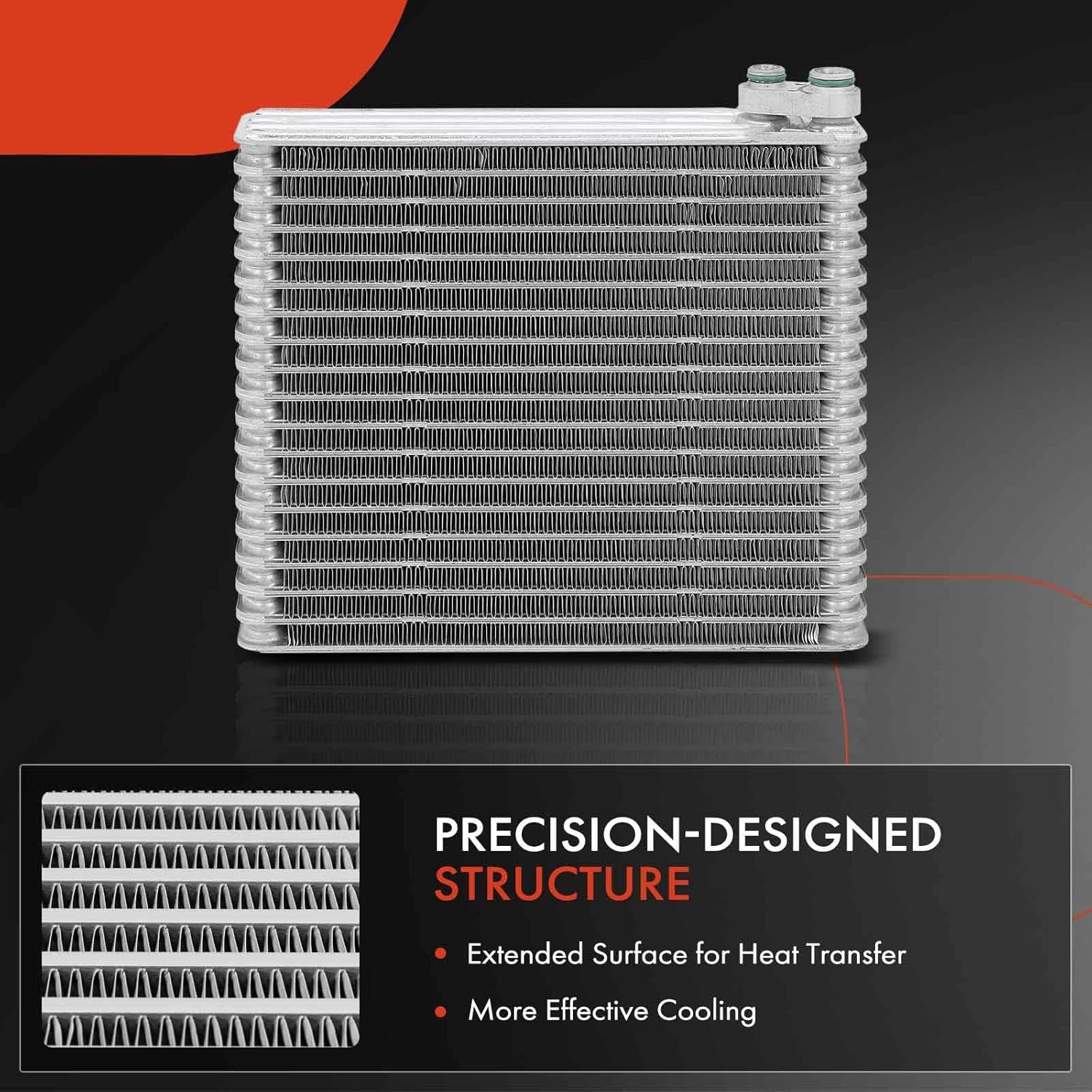 A-Premium Front AC Evaporator Core Compatible with Suzuki Aerio 2002-2007 2.3L, with Pressing Plate