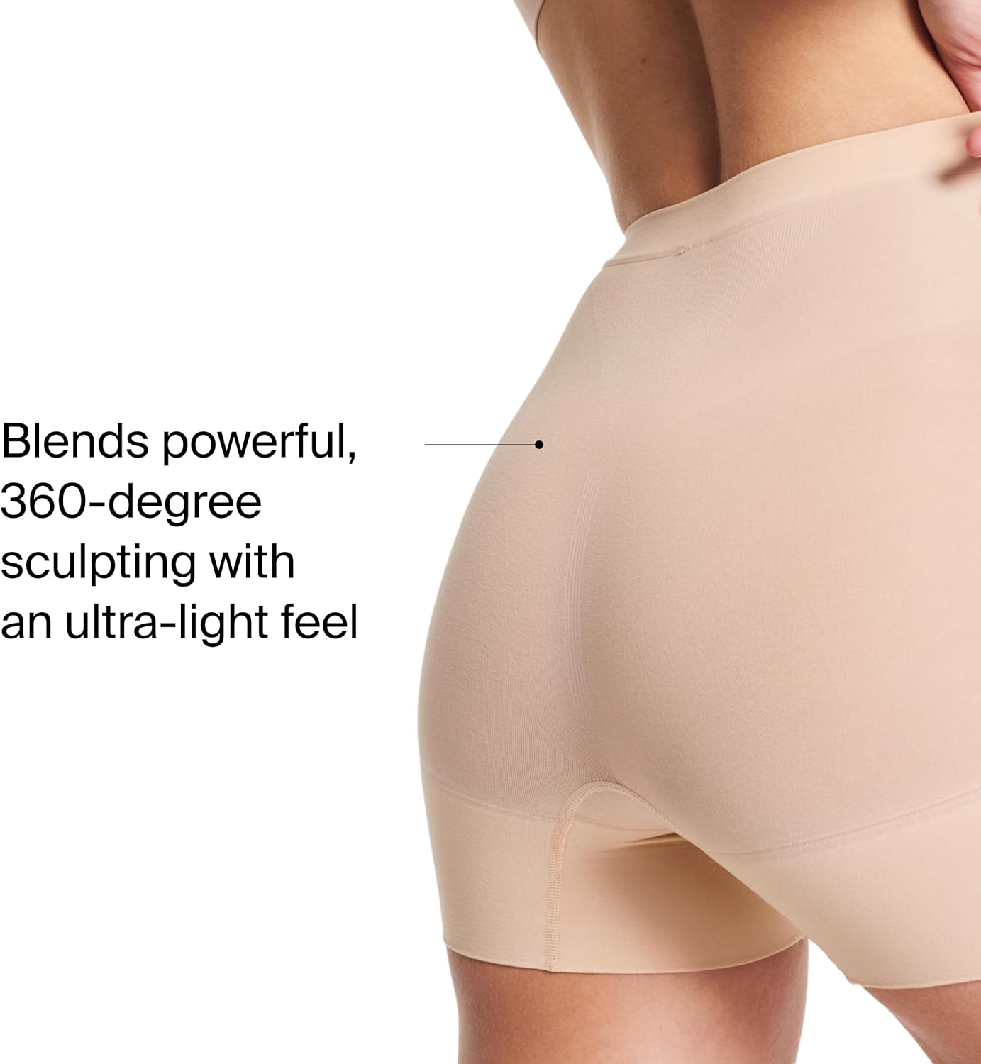 SPANX SPANXsculpt Power Series Boyshort - For All Hemline Lengths - Lightweight Core Control Shapewear - Dig-Free Waistband - Image 4