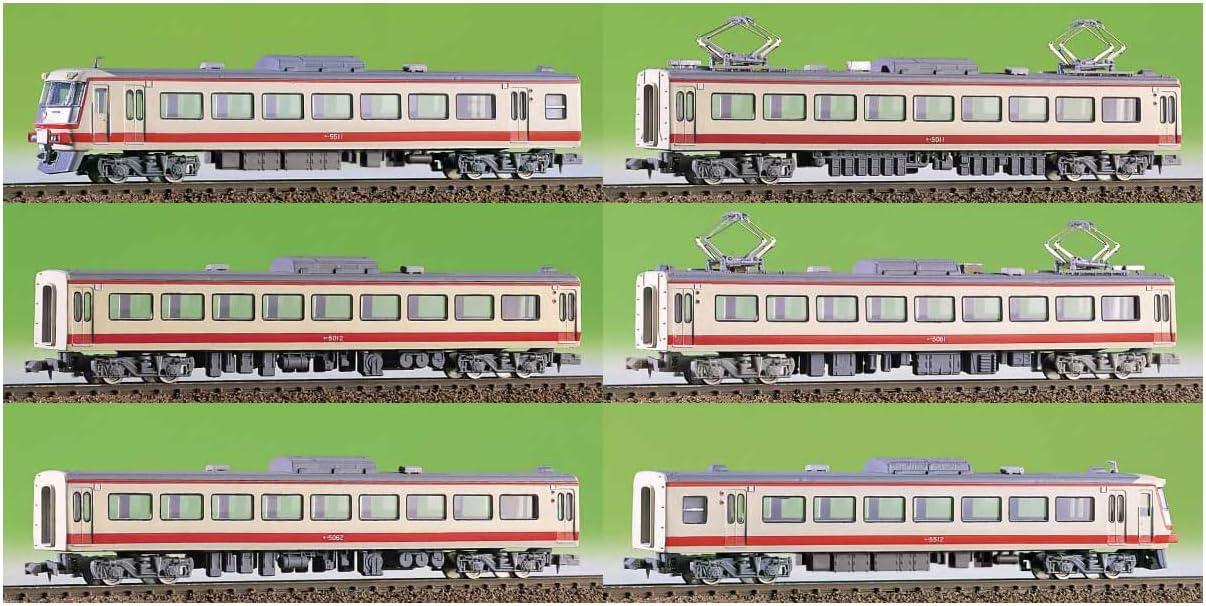 Green Max N Gauge Lions 5000 Series Red Arrow 6 Both formations Set 410 Railway Train Unpainted Body Kit