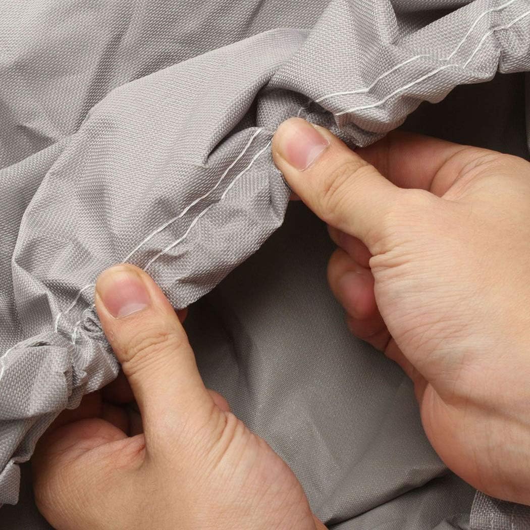 Funda Impermeable y Resistente for embarcaciones, Apta for Cascos en Forma de V, de Tres Cascos y protección Exterior Gris for lanchas rápidas remolcadas.(20/22FT)