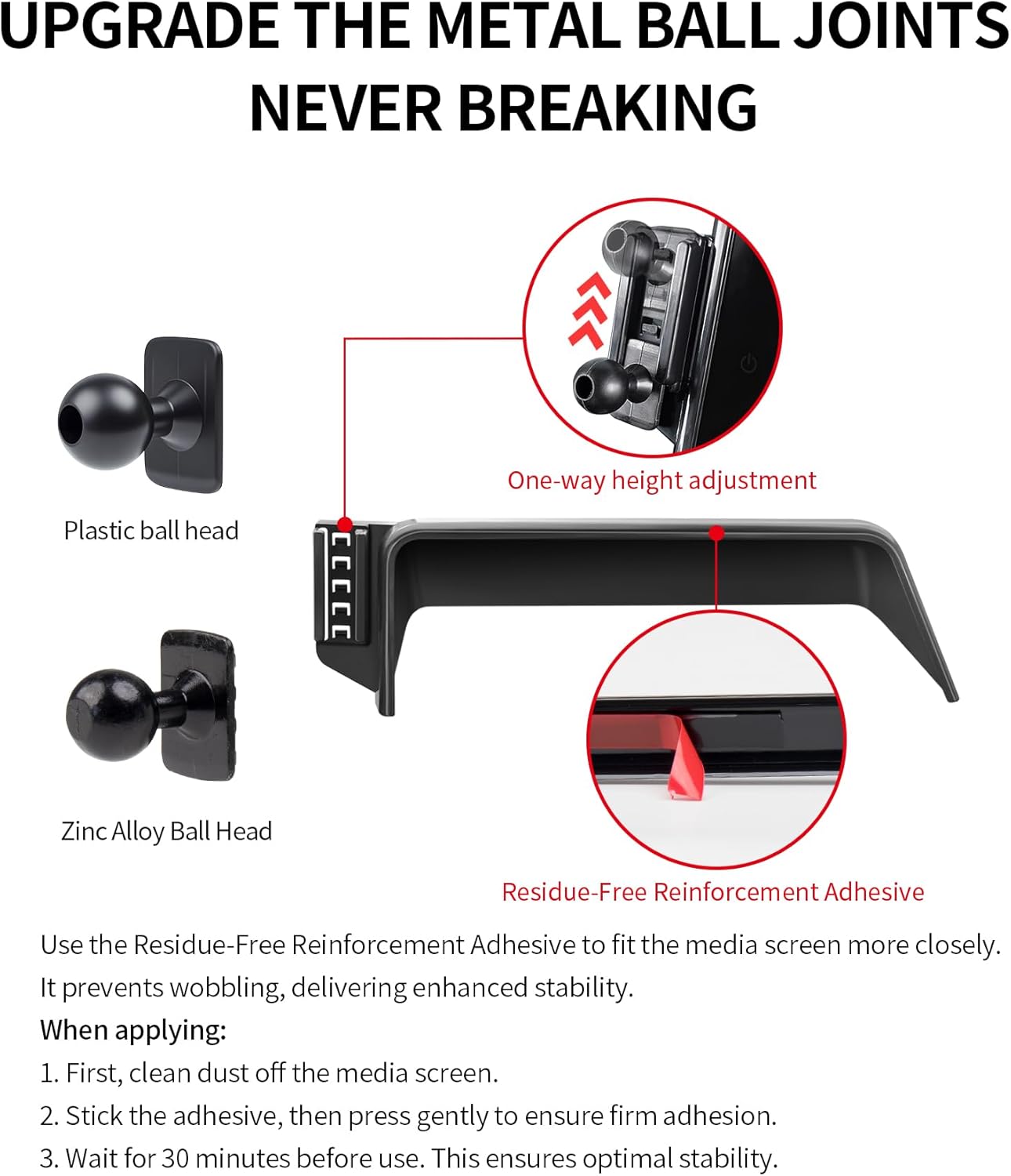 MaserWeller Car Phone Holder for 2019-2022 Toyota C-HR CHR Accessories, 360 Rotation Phone Mount, Compatible with MagSafe, Does Not Affect Air Vent