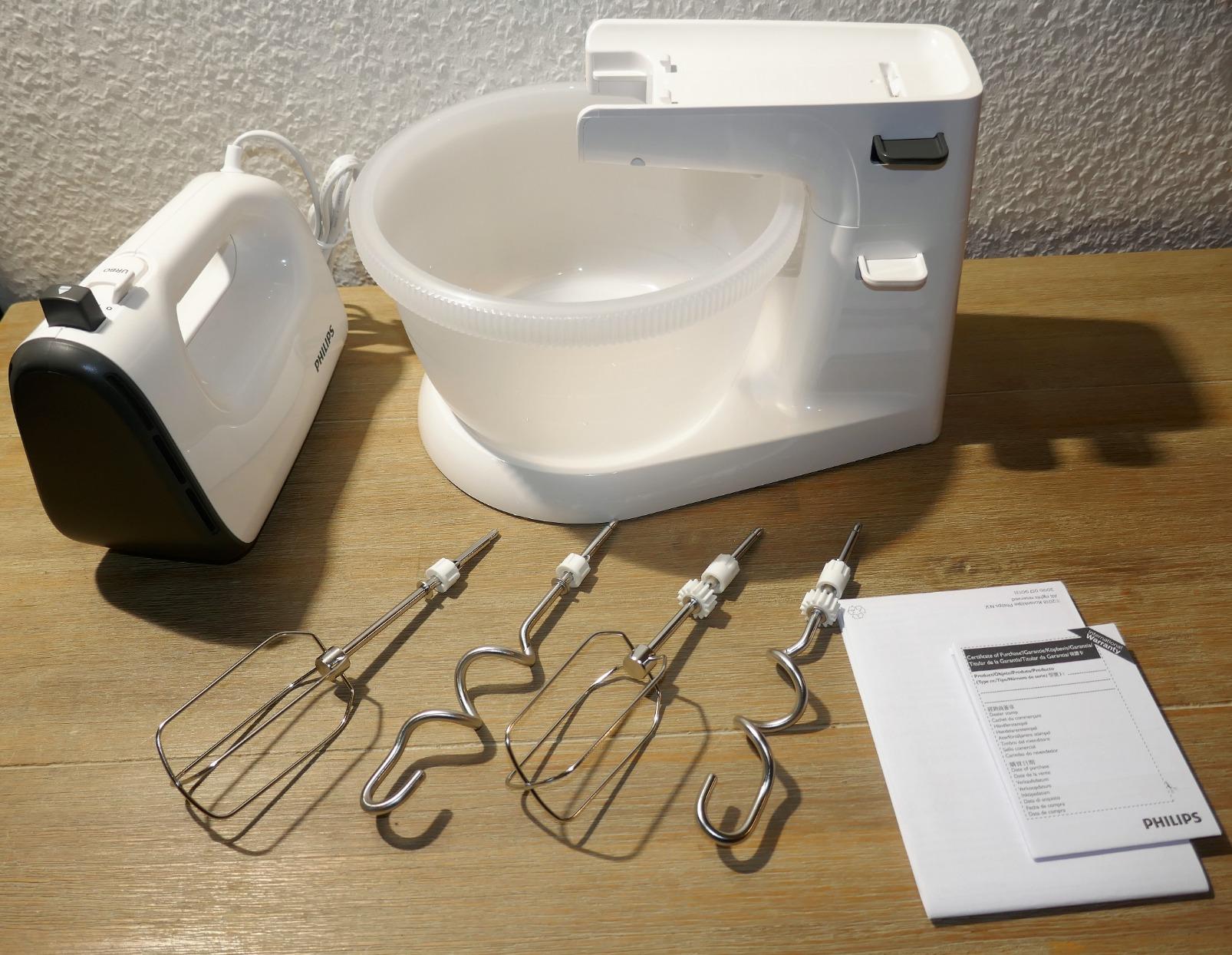 Amazon.de Philips HR3746/00 Handmixer (450 Watt, inkl. Ständer mit