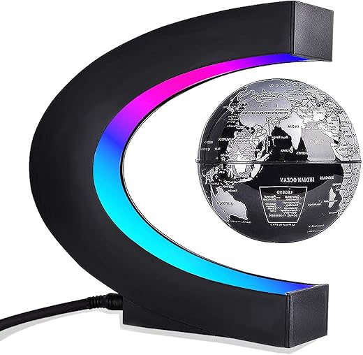 Globe Terrestre Lumineux Flottant en Levitation ​Magnétique