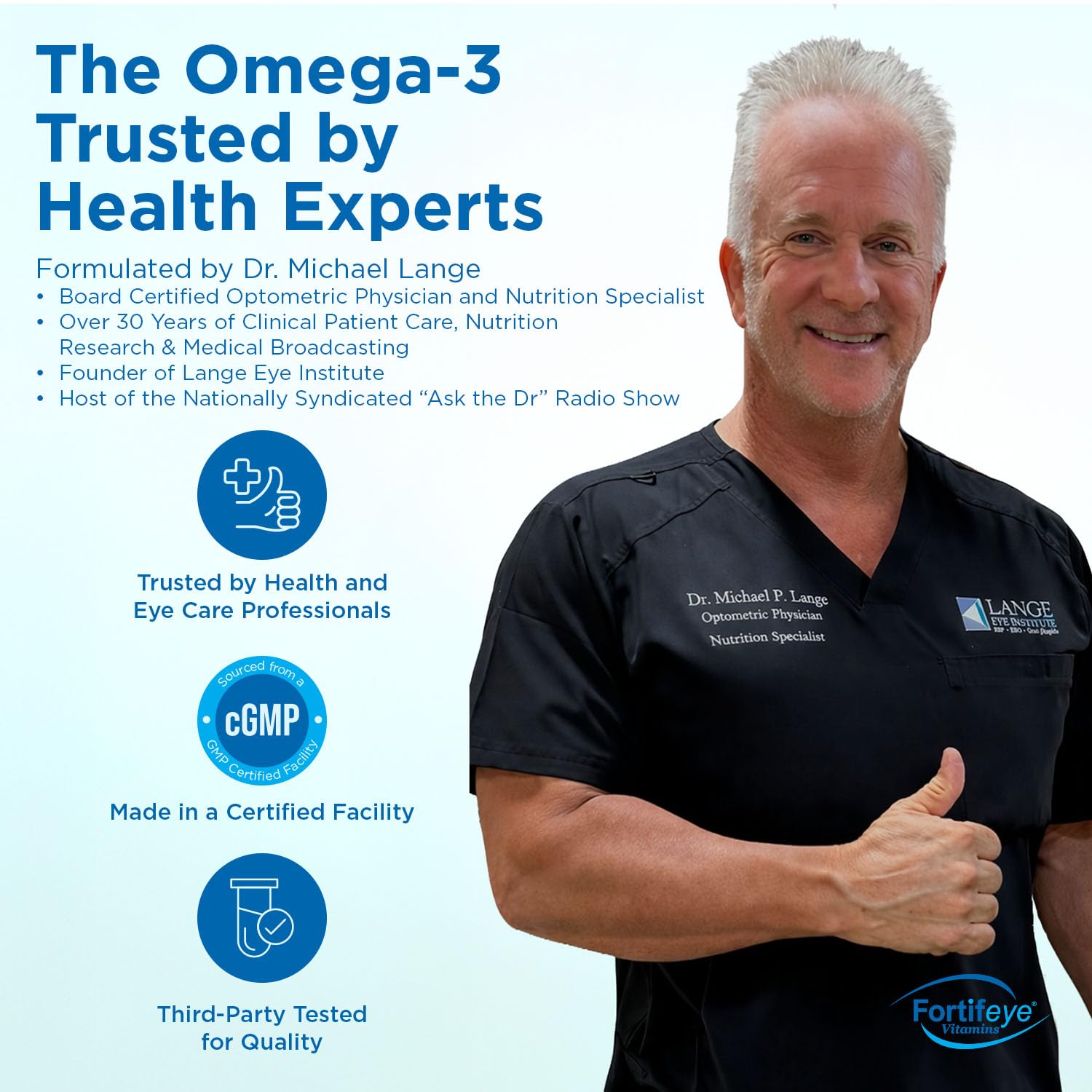 Fortifeye Super Omega-3 Max Fish Oil - 60 Count - Quadruple Strength Ultra-Pure rTG Omega-3-2400mg EPA + DHA in 2 Softgels - Expertly Concentrated & Purified in Norway from Wild Fish - Lemon Flavor — Amazon image 5