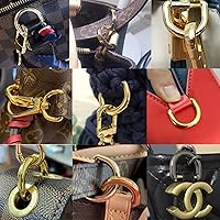 Vista 5 de willikiva 4 anillos en D de repuesto con grillete de tornillo para llaves, herradura en forma de U, anillo Dee para bricolaje